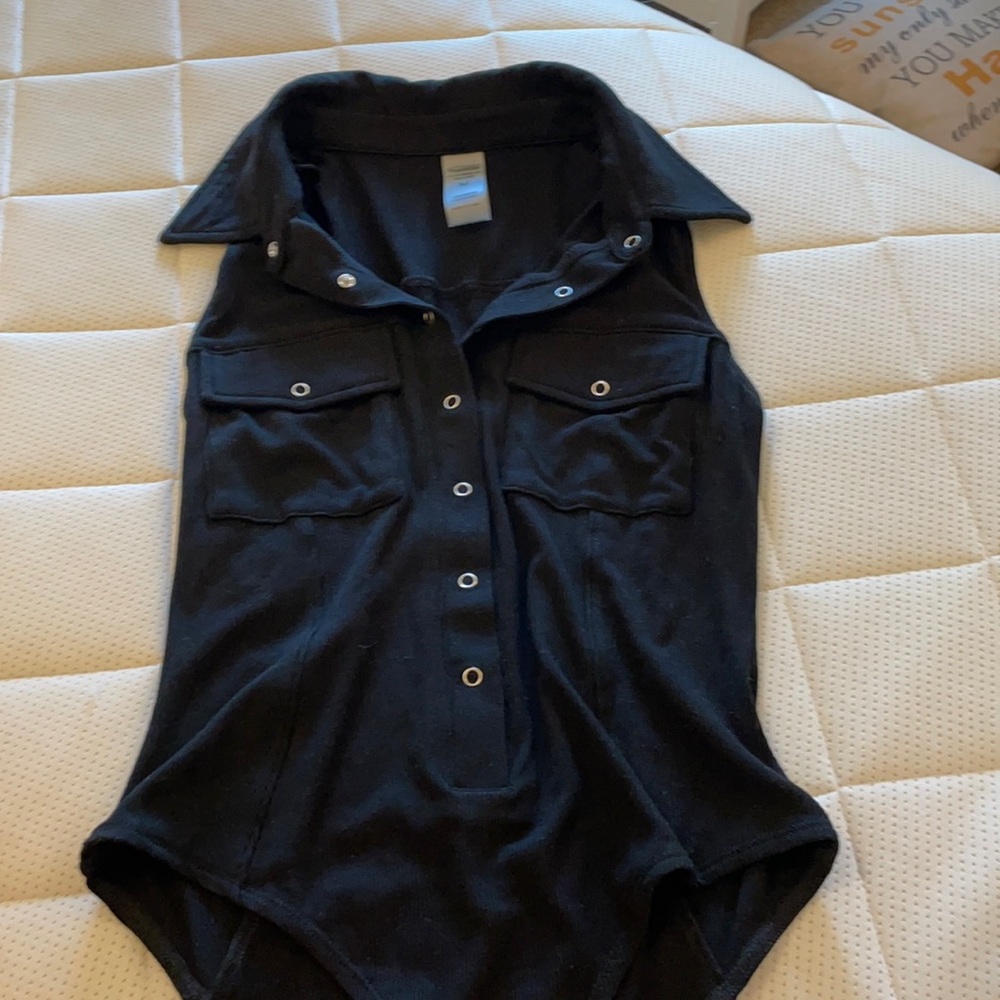 Black kittenish bodysuit